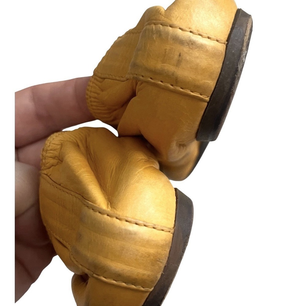 Lanvin Paris Yellow Soft Leather Ballet Flats Sz 39 Balletcore Quiet Luxury - Picture 9 of 13